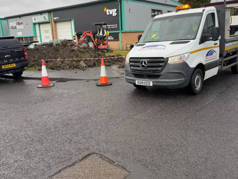 Excavation work for a new car park