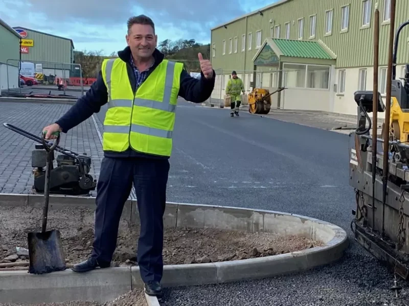 WW Contracts work on laying new tarmac carpark